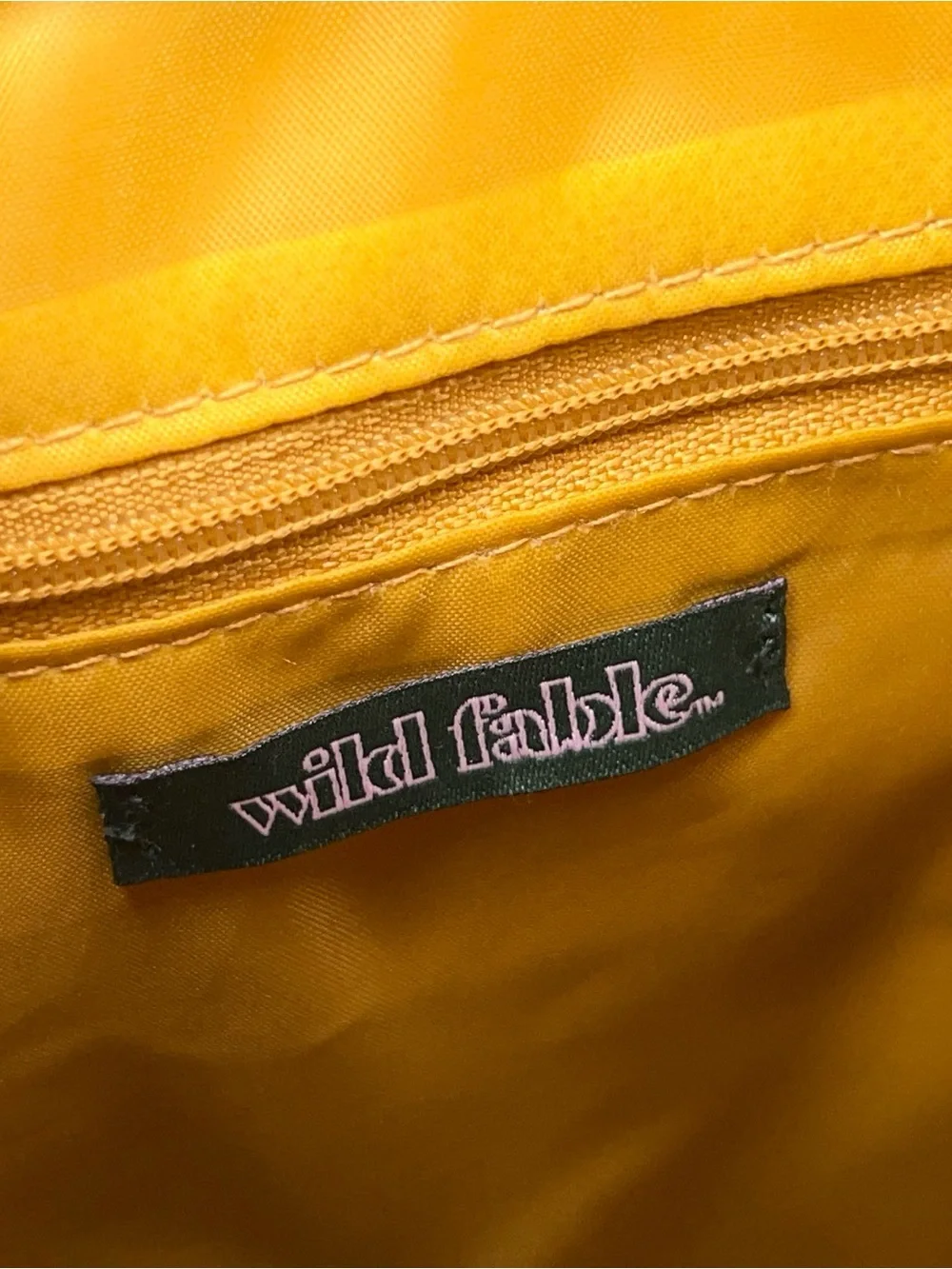 New Mustard Yellow Tropical Floral Print Small Backpack Purse Vegan Faux Leather
